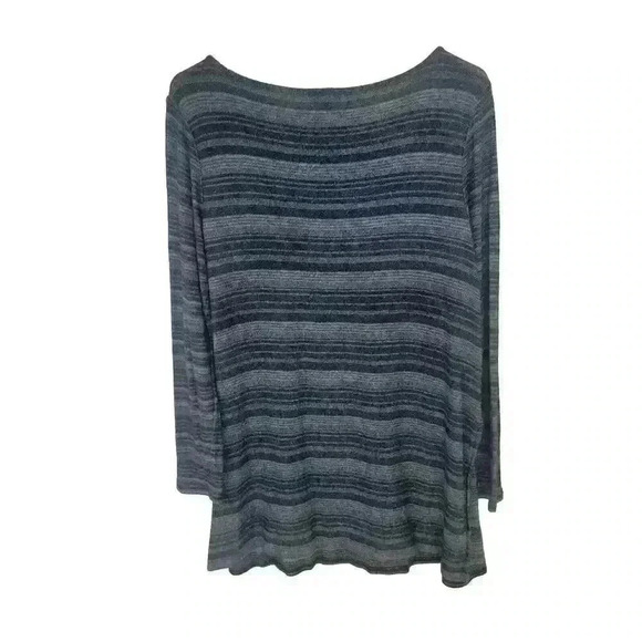 J Jill Wearever Collection Sweater Large Petite Knit Tunic Pullover Boat Neck - Picture 2 of 4